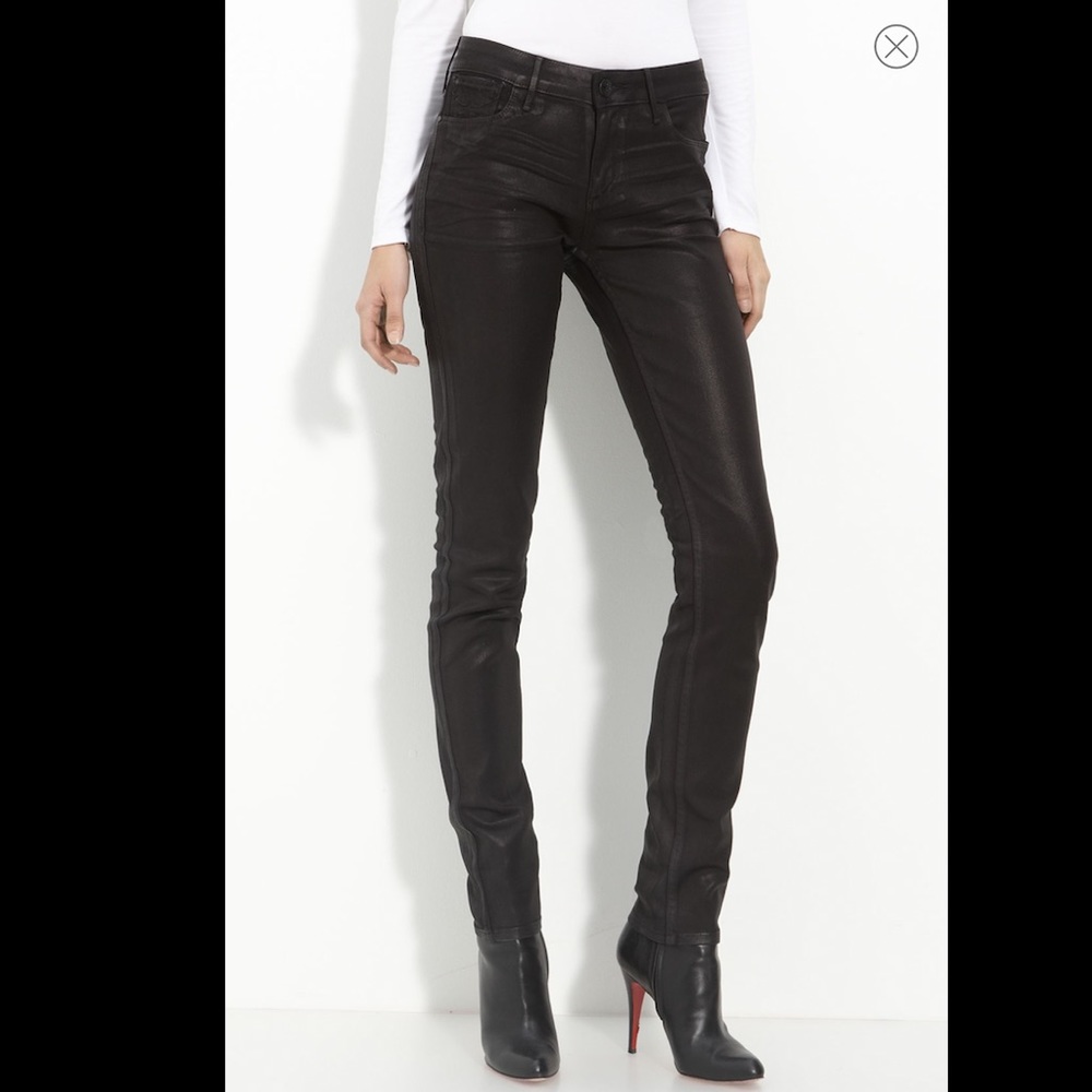Habitual Alice Coated Skinny Jeans Black Size 29